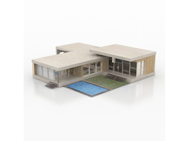 Free House Modern N765 3D model For Architecture 3Ds Max Model Download